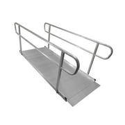 Titan Ramps 8 Wheelchair Entry Ramp with Handrails   850 lb. Capacity