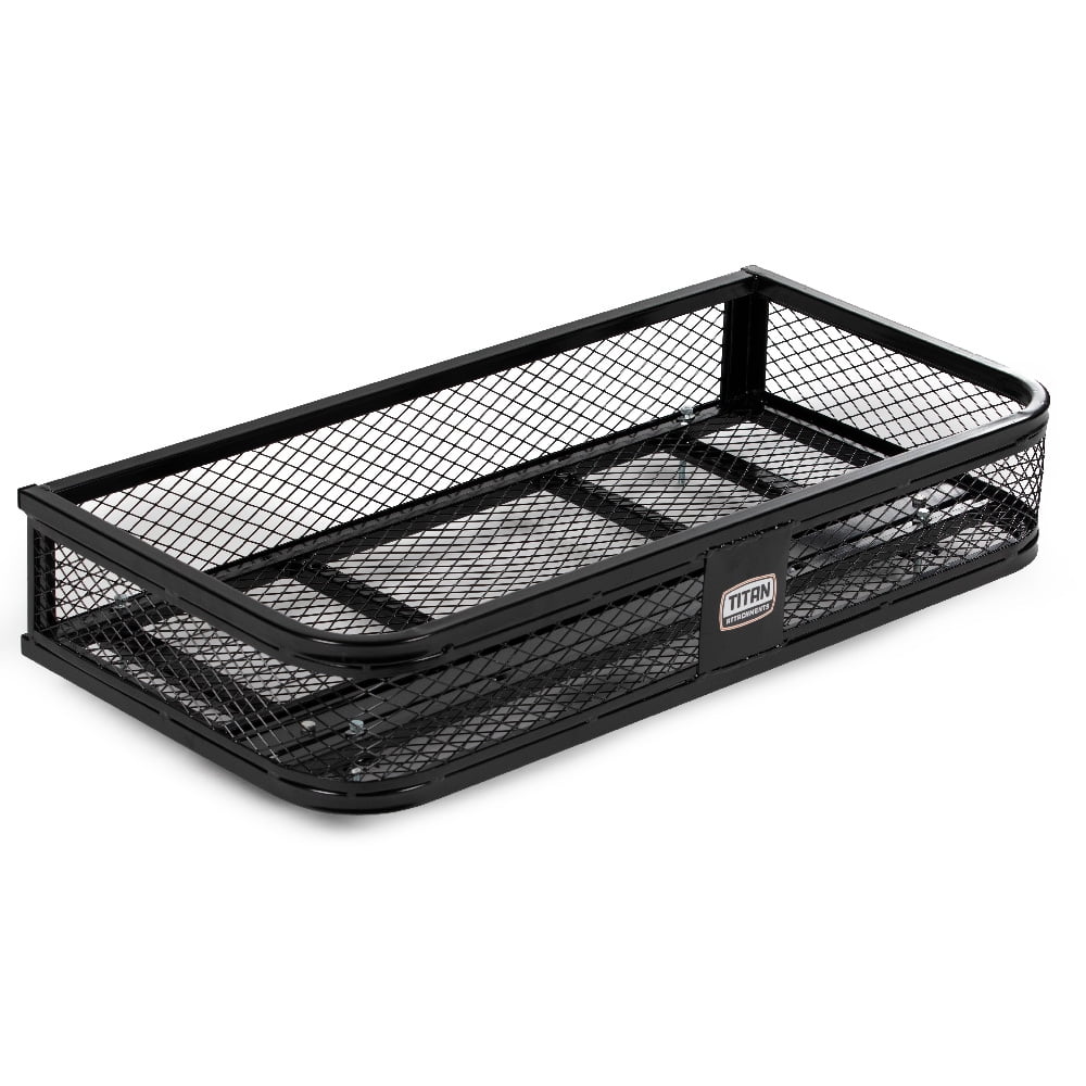 Titan Ramps ATV UTV Universal Front Cargo Basket Rack, Storage Rack ...