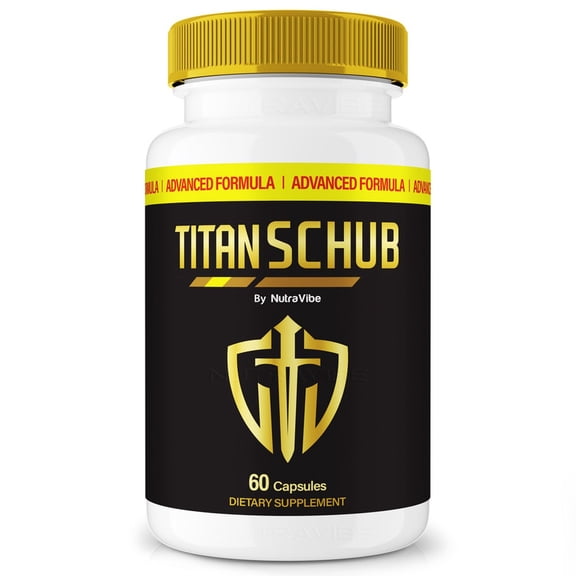 Titan Schub – Original TitanSchub Capsules with a Natural Daily Blend for Wellness |Clean, Gentle, Easy-to-Swallow Pills (60 Capsules)