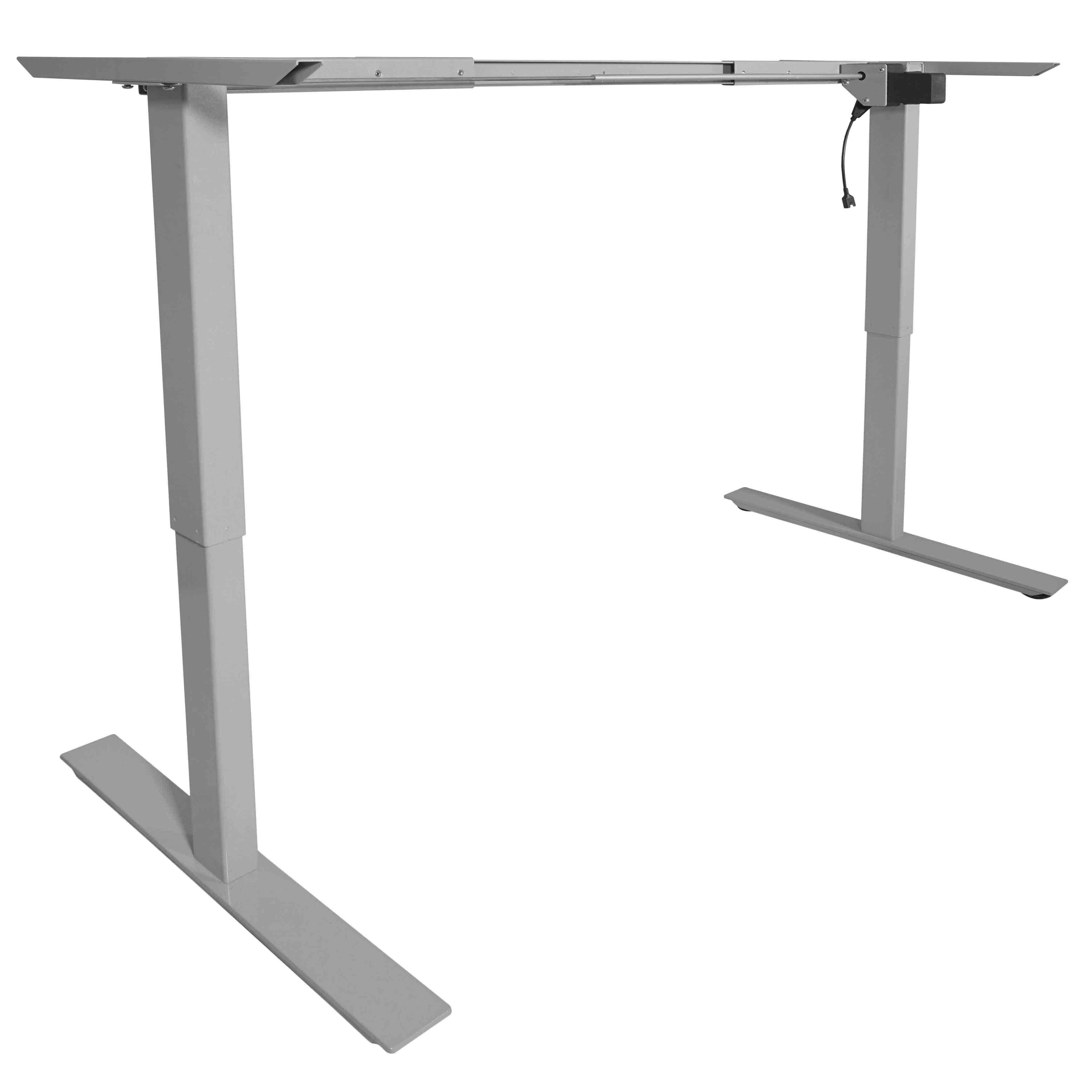 Titan Single Motor Electric Adjustable Base Height Sit-Stand Standing Desk Frame 46"H 63"W Programmable Buttons