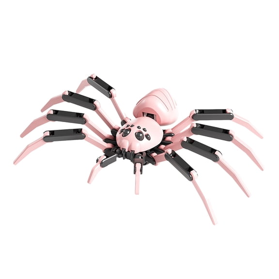 Titan Spider Toys - 3D Printed Spider Fidget Toys for Boys, Multi-Jointed Realistic Spiders with Suction Cup, Movable Cool Gadget Pink