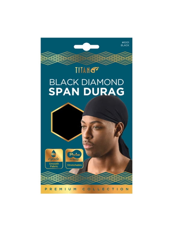 Black Diamond Span-Durag, Black 1 ea