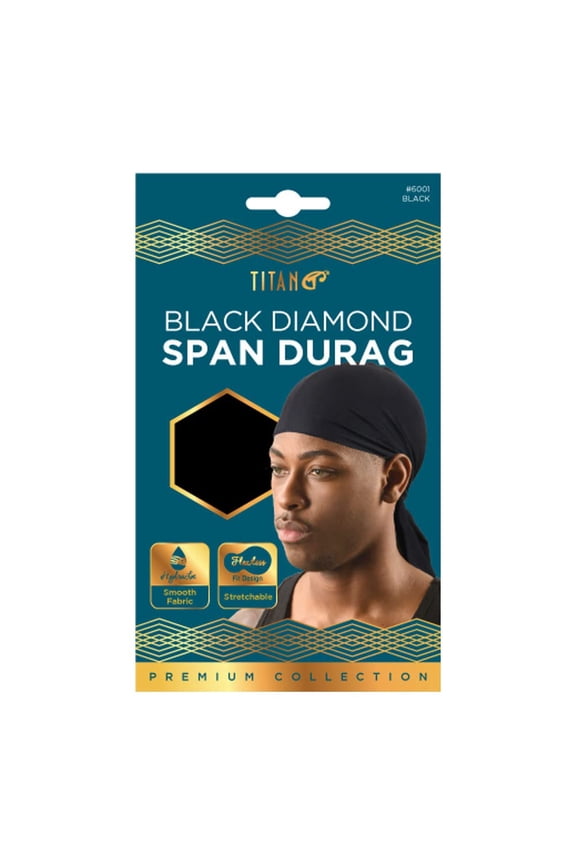 Black Diamond Span-Durag, Black 1 ea