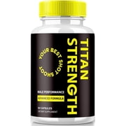 Titan Strength Pills, Official Formula to Support Volume, All Natural Supplement For Strength and Overall Health, Premium TitanStrength Capsules Review 60 Capsules