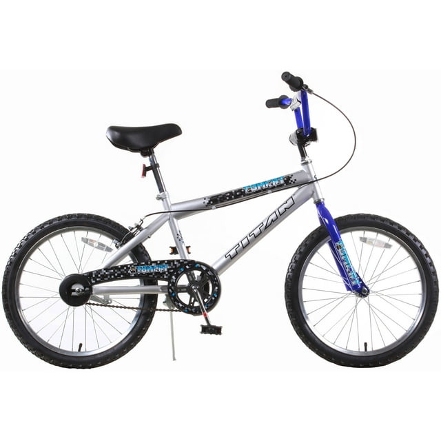 Titan Tomcat Boys BMX Bike with 20 In. Wheels, Blue and Silver ...