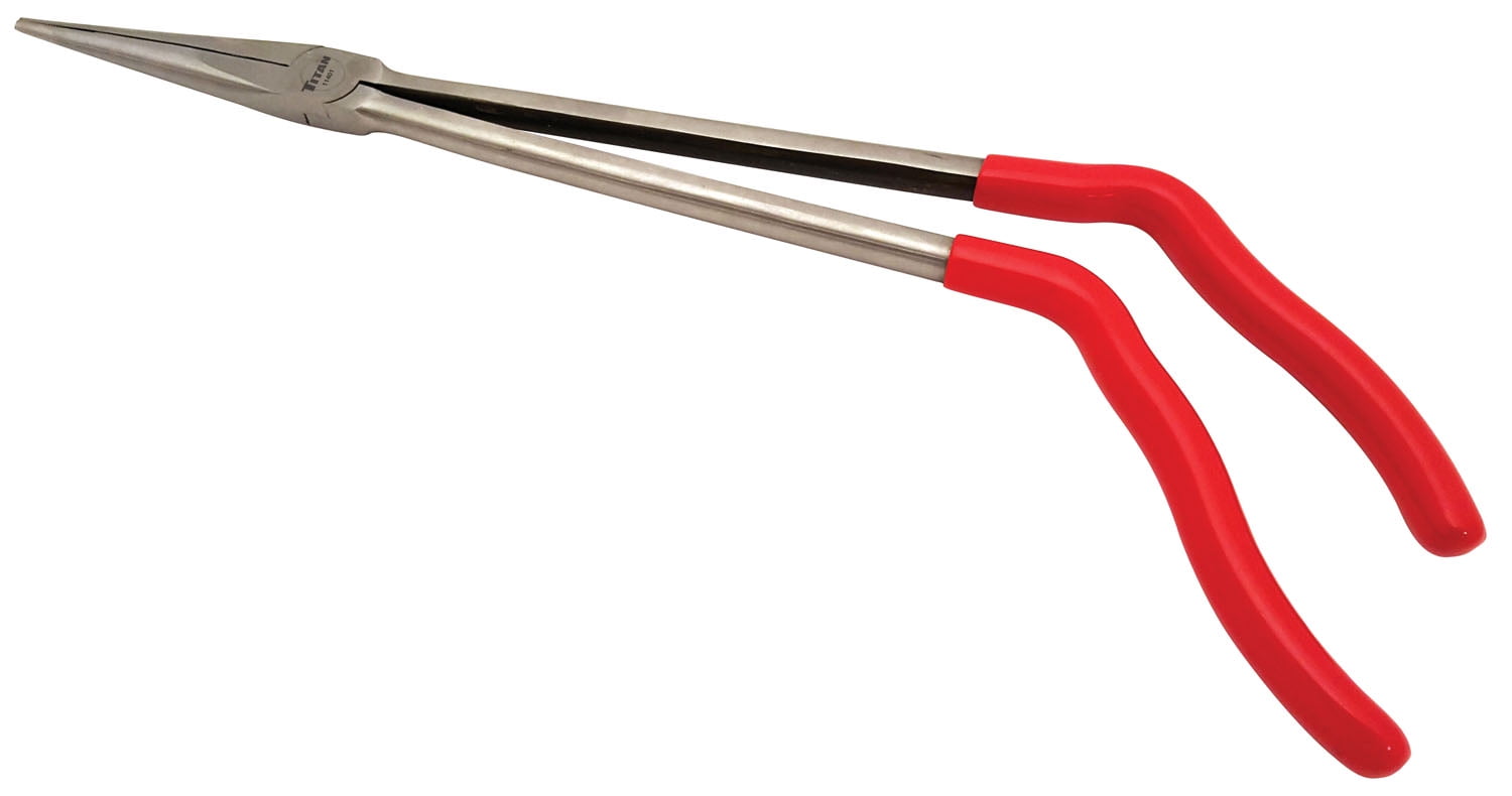 Titan 11401 16 In. Extra Long Pistol Grip Needle Nose Pliers