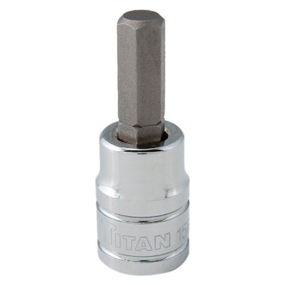 Hex Bit Socket, 3/8"" Drive, 8mm, Chrome