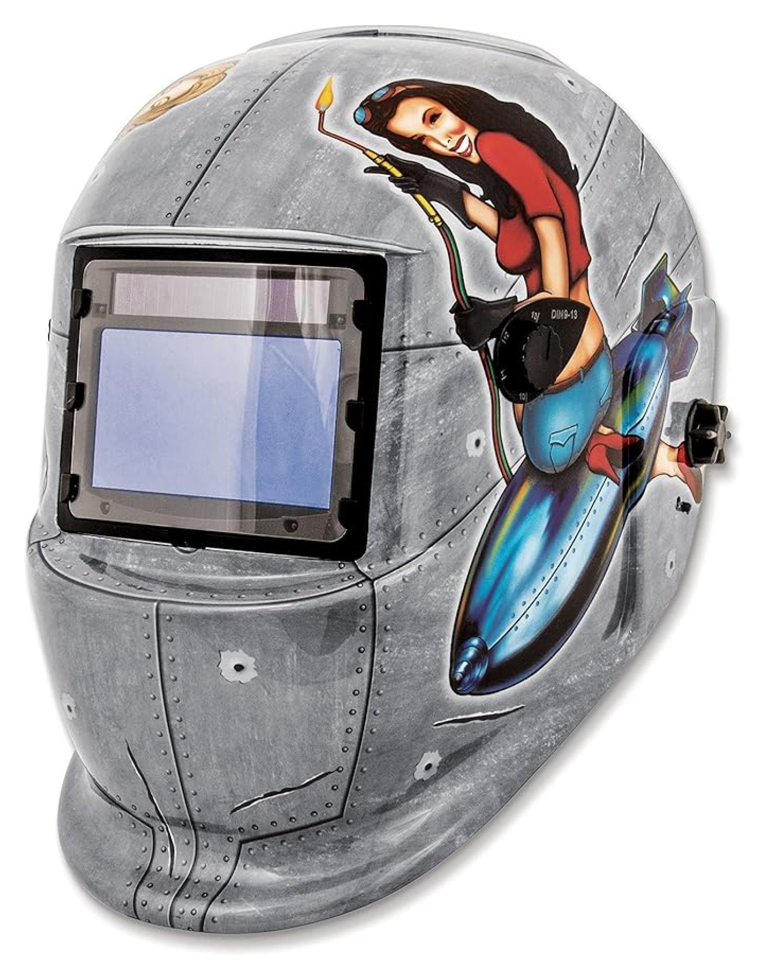 Titan Tools 41288 Solar Powered Auto Darkening Welding Helmet, One Size, Factory