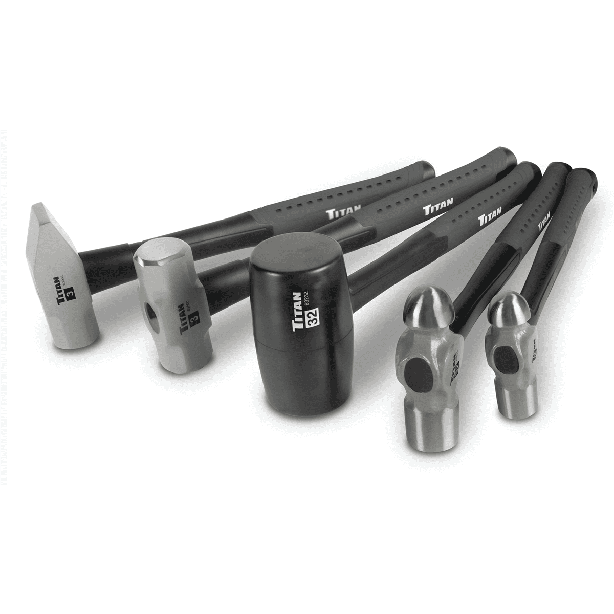 Titan 5-Piece Hammer Set with Textured Handles