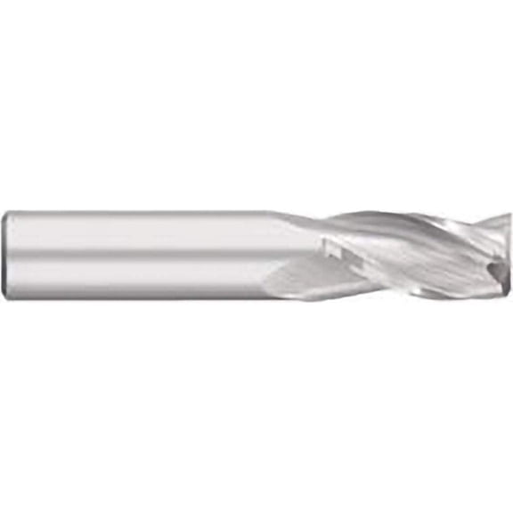 Titan USA TC10824 Square End Mill: 3/8" Dia, 1" LOC, 3 Flutes, Solid Carbide