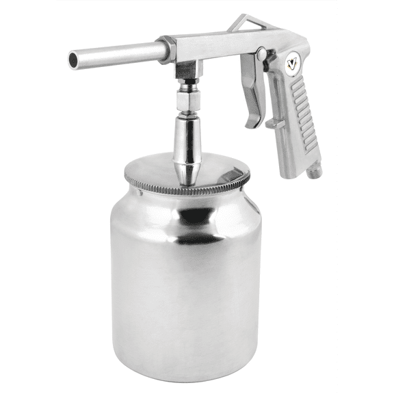 Titan Undercoating Spray Gun with Cup, Die-Cast,Aluminum Silver