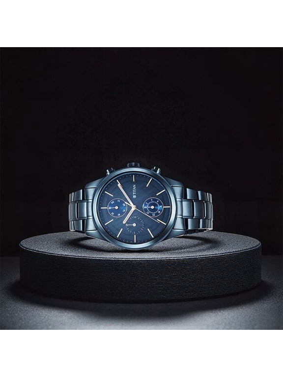 Titan Neo Splash Quartz Analog with Date Blue Dial Blue Stainless Steel Strap Watch For Men