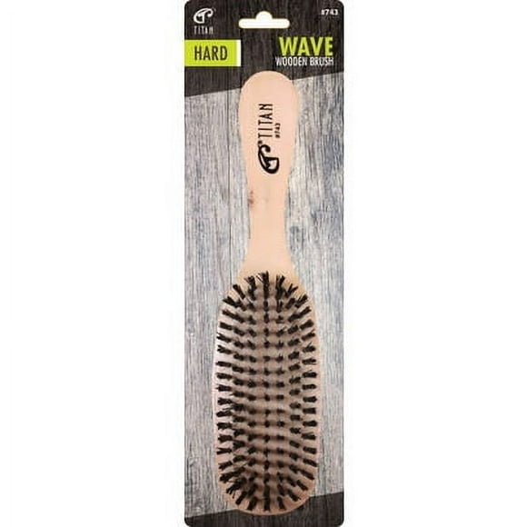 Titan Wave Wooden Brush-Hard #743, 1 Ea