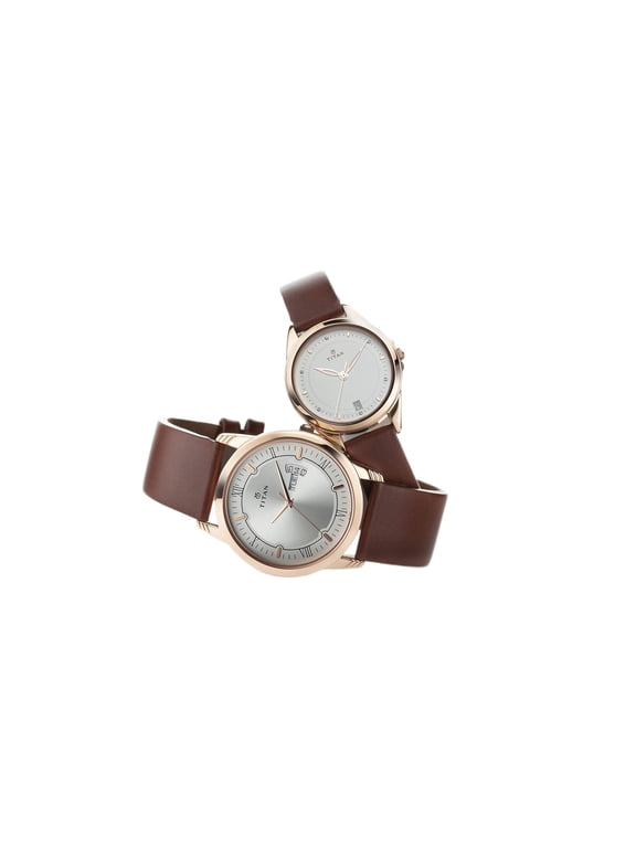 Titan Wedding Bandhan Analog Silver Dial Unisex Watch NM17742565WL01/NN17742565WL01/NP17742565WL01