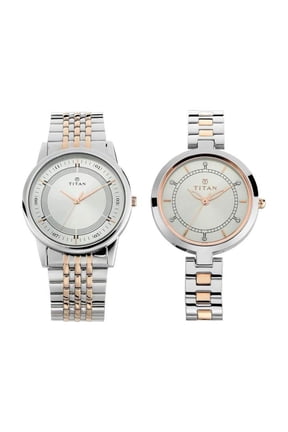 Titan Wedding Bandhan Analog Silver Dial Unisex's Watch-NM17732603KM01 / NL17732603KM01