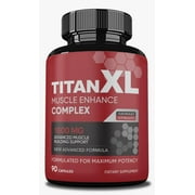 Titan XL Muscle Supplement Advanced Formula, Titan XL Pills for Men, 90 Capsules