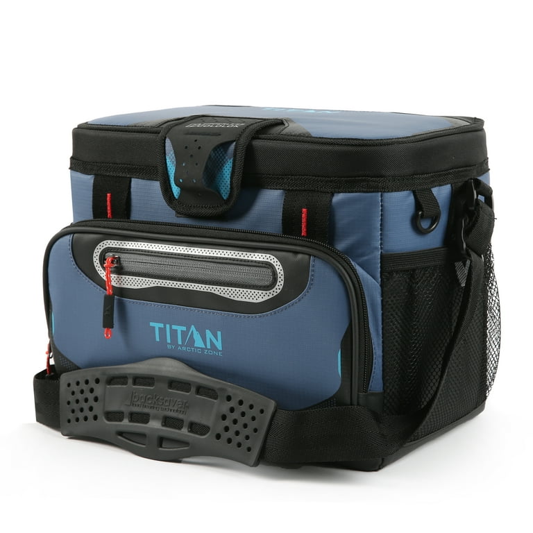 Titan by Arctic Zone 12 Can, 8 Quart Zipperless Soft Cooler, Ocean
