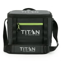 Titan by Arctic Zone 12 Can Capacity Welded Cooler, Black/Green