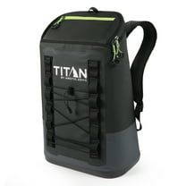 Titan by Arctic Zone 24 Can, 16 Quart Welded Cooler Backpack with Waterproof Exterior, Black