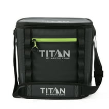 Titan by Arctic Zone 24 Can Capacity Welded Cooler, Black/Green