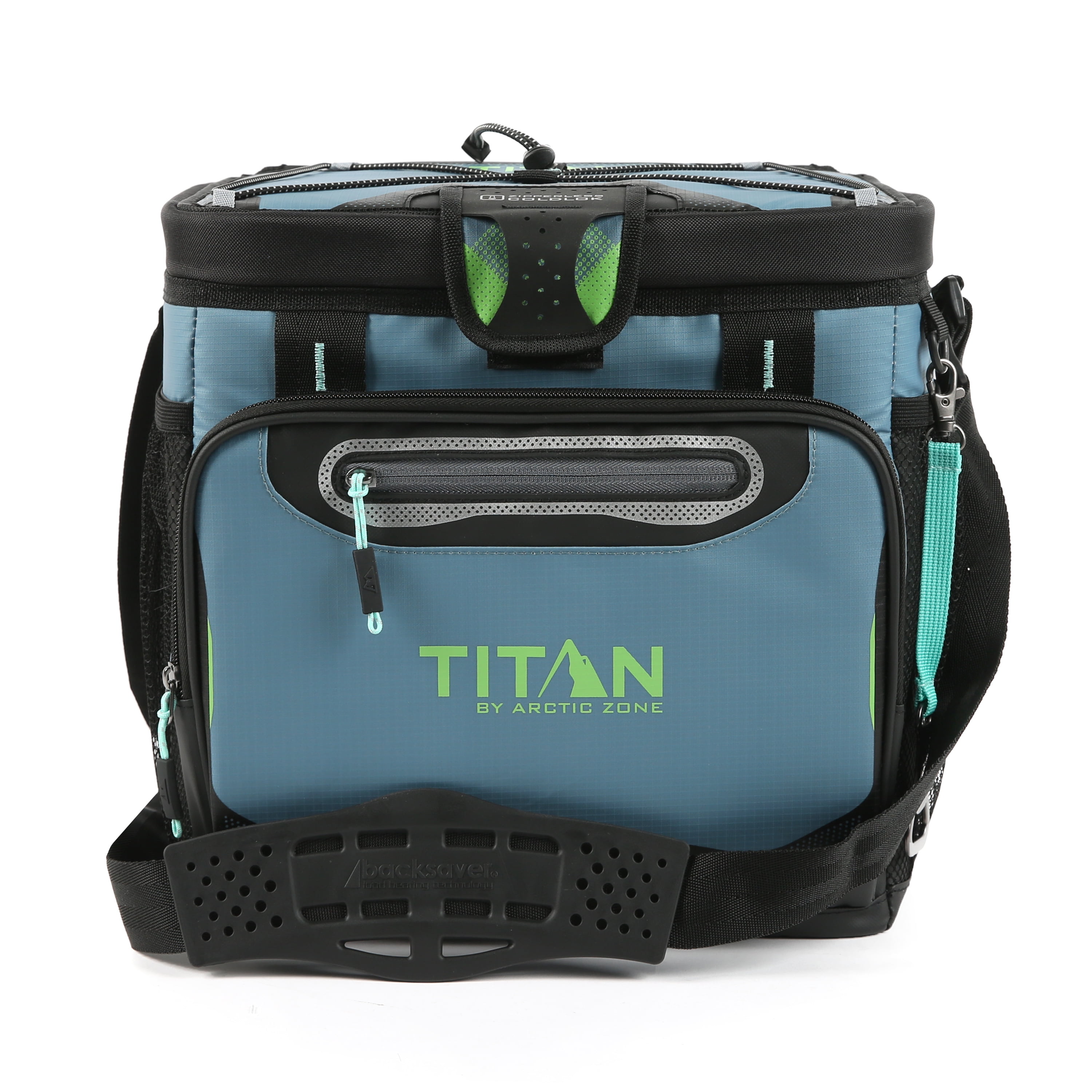 Titan by Arctic Zone 24 Can Zipperless Soft Sided Cooler, Bali Green