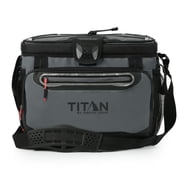 Titan by Arctic Zone 30 Can, 20 Quart Zipperless Soft Cooler, Sharkskin Gray