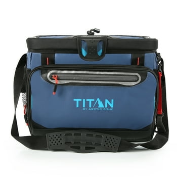 Titan by Arctic Zone 30 Can, 20 Quart Zipperless Soft Cooler, Ocean Blue
