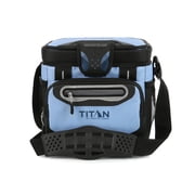 Titan by Arctic Zone 9 Can Zipperless Soft Cooler, 6 Quart, Rainwash Blue