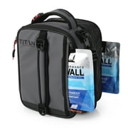 Titan by Arctic Zone Fridge Cold Insulated Expandable Lunch Bag with Reusable Ice Walls - Sharkskin Gray