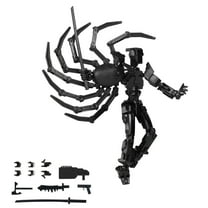 Titan13 Action Figure, 3d Printed Multi-Jointed Movable Action Figures, Dummy Robot 13 Figure Creative Gifts for Adults,Creative Assembly And Decompression Toys Black