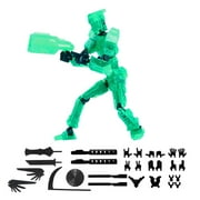 Titan13 Action Figure, 3d Printed Multi-Jointed, Titan 13 Action Figures, Desktop Decorations for Game Lovers Toys,Creative Assembly And Decompression Toys Green