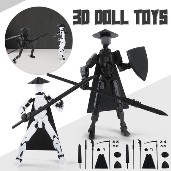 Titan13 Action Figure, 3d Printed Toys Multi-Jointed Movable, Desktop Decorations for Game Lovers Toys,Creative Assembly And Decompression Toys 2 PC