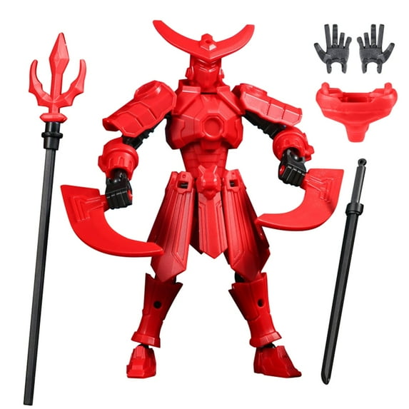 Titan13 Action Figure, Dummy Titan Lucky 13 Action Figure, Lucky 13 for Collectors Desktop Decorations,Creative Assembly And Decompression Toys Red
