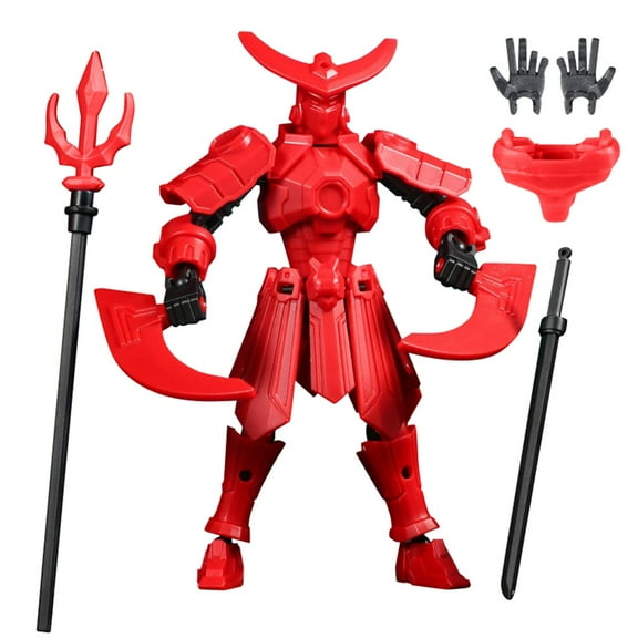 Titan13 Action Figure, Dummy Titan Lucky 13 Action Figure, Lucky 13 for Collectors Desktop Decorations,Creative Assembly And Decompression Toys Red