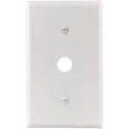 thumbnail image 1 of Titan3 Technology TPMSSW-C White Smooth 1-Gang Coaxial Standard Metal Wall Plate - pack of 25, 1 of 1
