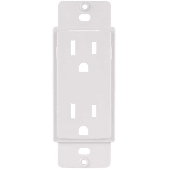 Titan3 Technology TPPAW-D 1-Gang or Multi-Gang Duplex Plastic Adapter Plate, White
