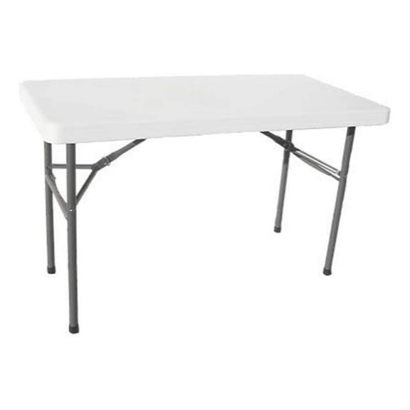 TitanPRO Plastic Folding Table - Polyethylene Sturdy Outdoor Folding Table - Lightweight Fold Up Table for Weddings Cocktail Parties Patios - 30'' x ''