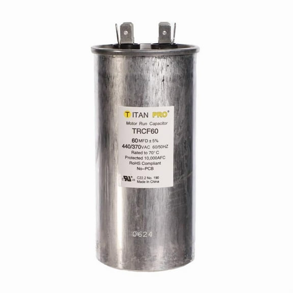 Titan Pro 60 MFD 440 V Round Run Capacitor