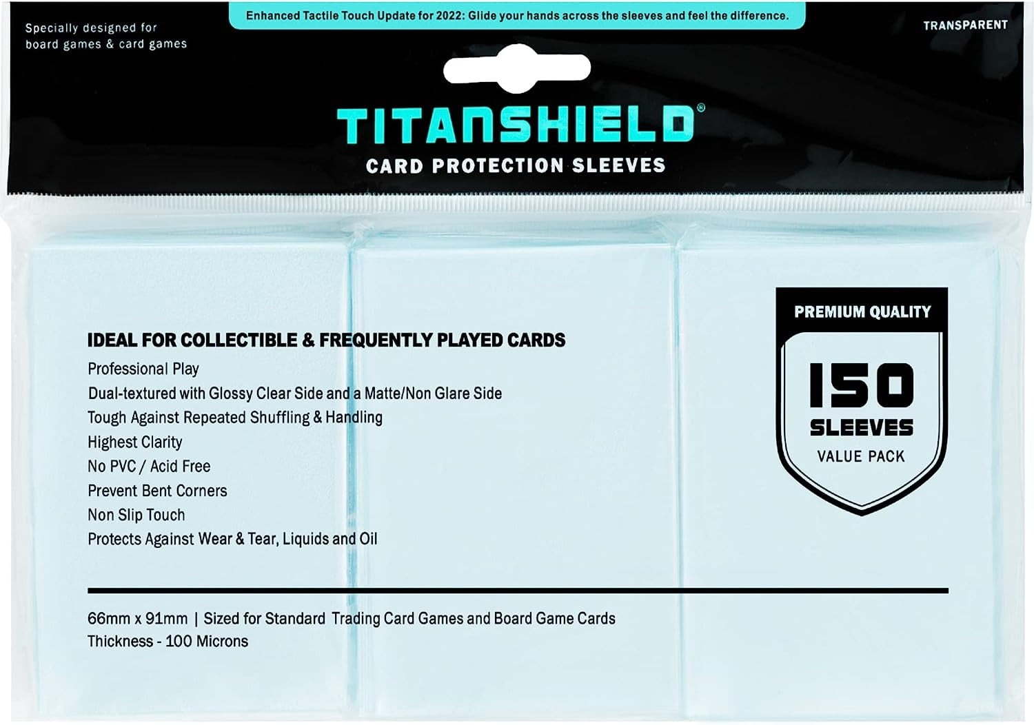 TitanShield, Card Sleeves, 150 Sleeves, Clear/Matte Dual Texture - Walmart.com TitanShield, Card Sleeves, 150 Sleeves, Clear/Matte Dual Texture - Walmart.com