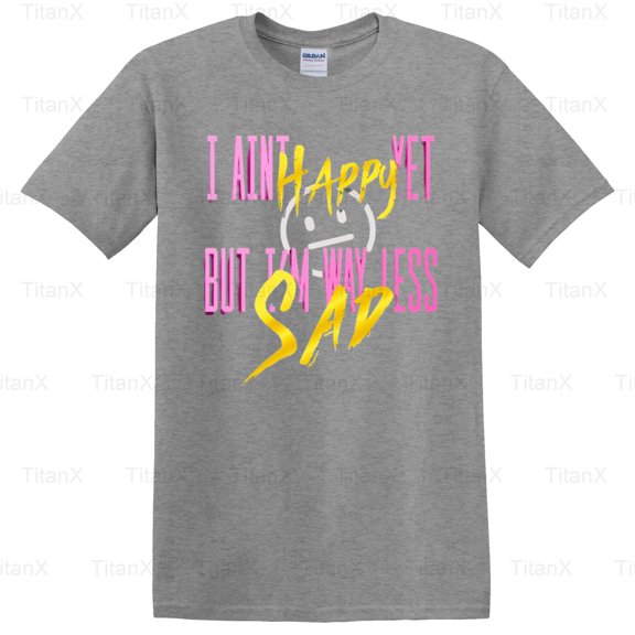 TitanX100 Way Less Sad Vintage AJR Band Inspired Graphic, Retro Indie Pop Music Style T-Shirt, for Unisex, up to size 5XL.