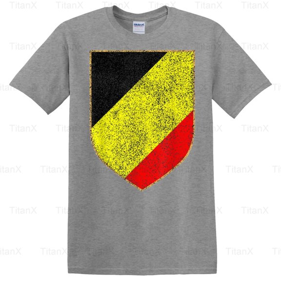 TitanX91 Belgium Vintage Style Graphic Design Country Art Retro, Inspired Nation Look T-Shirt, for Unisex, up to size 5XL.