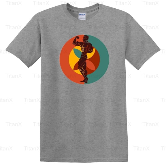 TitanX91 Bodybuilding Retro Physique Graphic Design Style, Vintage Fitness Inspired Form T-Shirt, for Unisex, up to size 5XL.