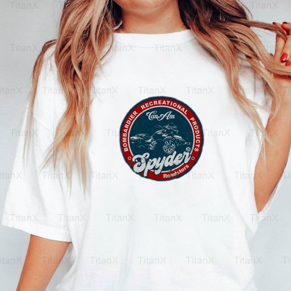 TitanX92 Can-Am Spyder Retro Style Graphic Design, Vintage Three-Wheeled Motorcycle T-Shirt, for Unisex, up to size 5XL.