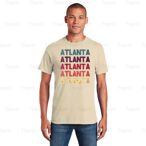 TitanX92 Classic Atlanta Retro Vintage Style Graphic, Georgia City Pride Inspired Art T-Shirt, for Unisex, up to size 5XL.