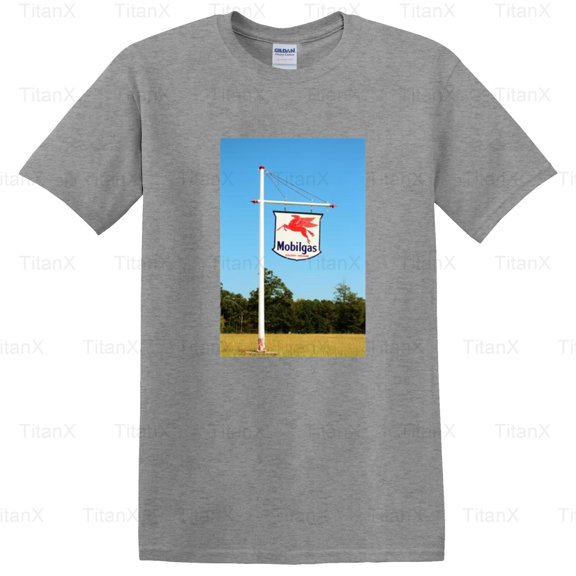 TitanX92 Classic Retro Gas Station Sign Graphic, Vintage Fuel Pump Americana Inspired T-Shirt, for Unisex, up to size 5XL.