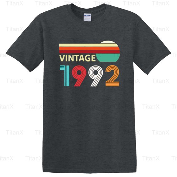 TitanX93 Classic Vintage Born In 1992 Graphic Design, Retro Birth Year Birthday Gift T-Shirt, for Unisex, up to size 5XL.