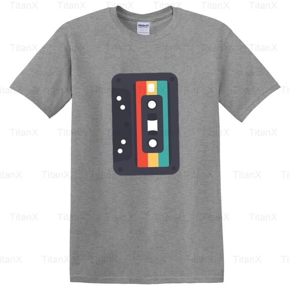 TitanX93 Classic Vintage Cassette Tape Graphic Design Style Art Look Retro, Music Nostalgia T-Shirt, for Unisex, up to size 5XL.