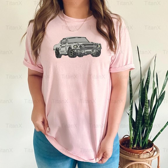 TitanX93 Classic Vintage Muscle Car Graphic, Retro American Automobile Power Inspired T-Shirt, for Unisex, up to size 5XL.