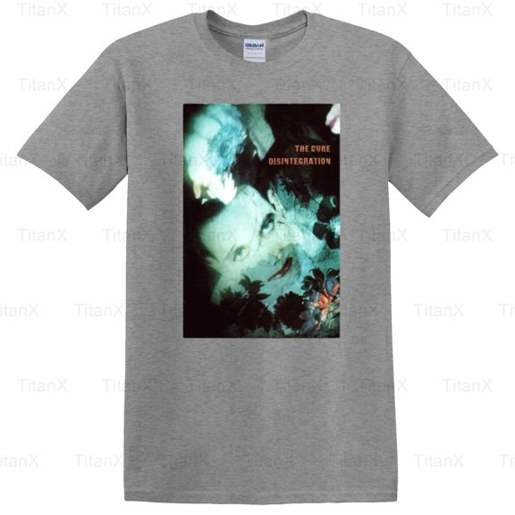 TitanX93 Classic Vintage The Cure Disintegrate Album Graphic Art, Retro Rock Inspired T-Shirt, for Unisex, up to size 5XL.