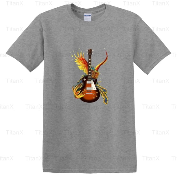 TitanX93 Cool Vintage Guitar Shirt Graphic 3, Retro Music Instrument Fan Style Design T-Shirt, for Unisex, up to size 5XL.